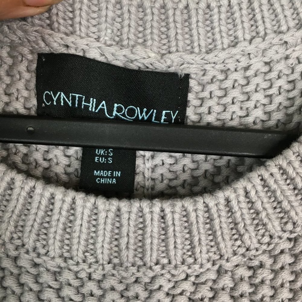 Cynthia Rowley Chunk Knit Button Back Sweater - Picture 5 of 11